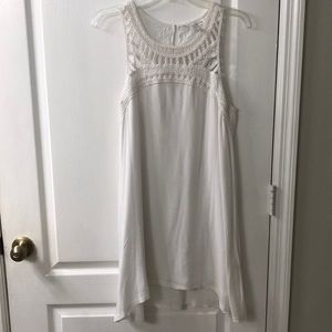 Nouveaumonde White Dress with Crochet Neckline - Excellent Preloved Condition